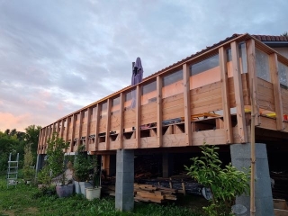 Réalisation d'une terrasse surèlevée